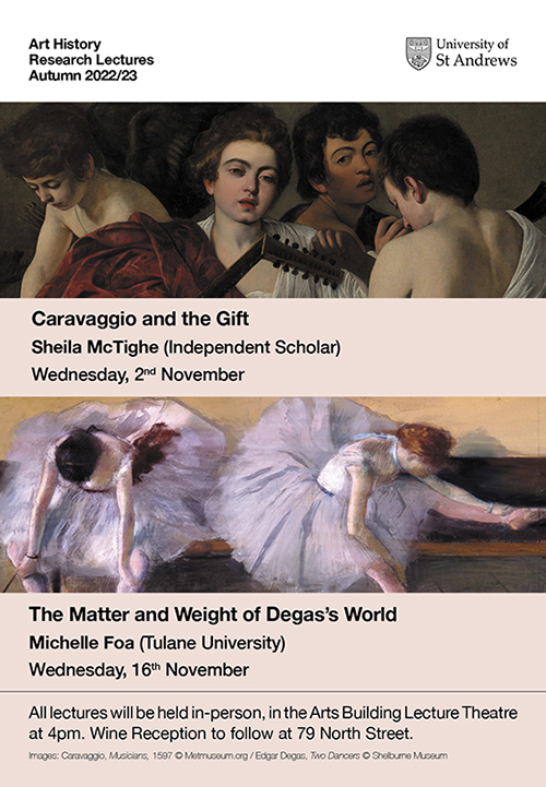 Art History Research Lectures Autumn 2022 #3+4 poster